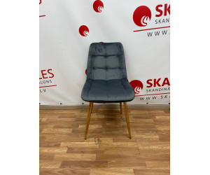 Silla de cocina Pearl (Velveta) de la exposición (Terciopelo gris)